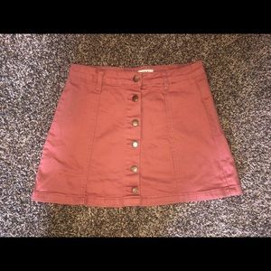 Forever 21 pink denim skirt
